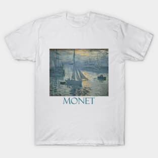 Sunrise - The Sea (1873) by Claude Monet T-Shirt